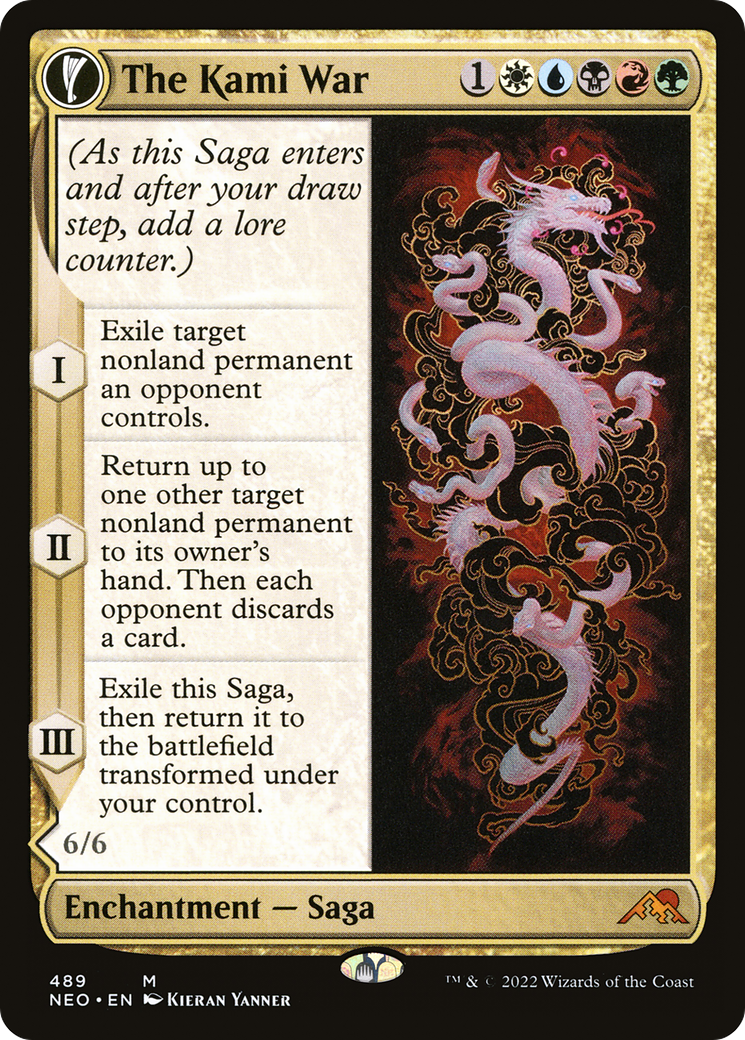 {R} The Kami War // O-Kagachi Made Manifest (Extended Art) [Kamigawa: Neon Dynasty][NEO 489]