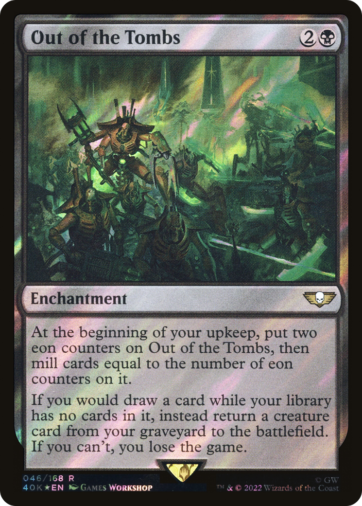 {R} Out of the Tombs (Surge Foil) [Universes Beyond: Warhammer 40,000][SF 40K 046] - Misty Mountain Games