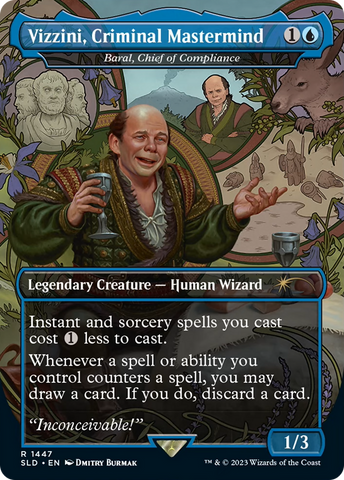{R} Vizzini, Criminal Mastermind - Baral, Chief of Compliance [Secret Lair Drop Series][SLD 1447]