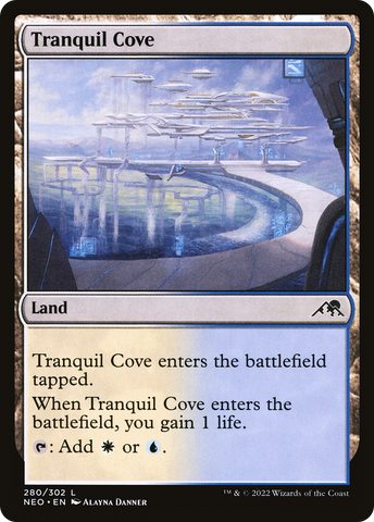 {C} Tranquil Cove [Kamigawa: Neon Dynasty][NEO 280]