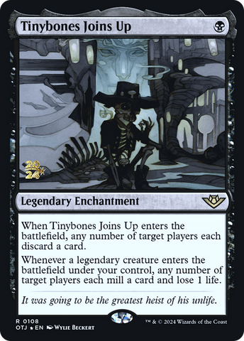 {@R} Tinybones Joins Up [Outlaws of Thunder Junction Prerelease Promos][PR OTJ 108]