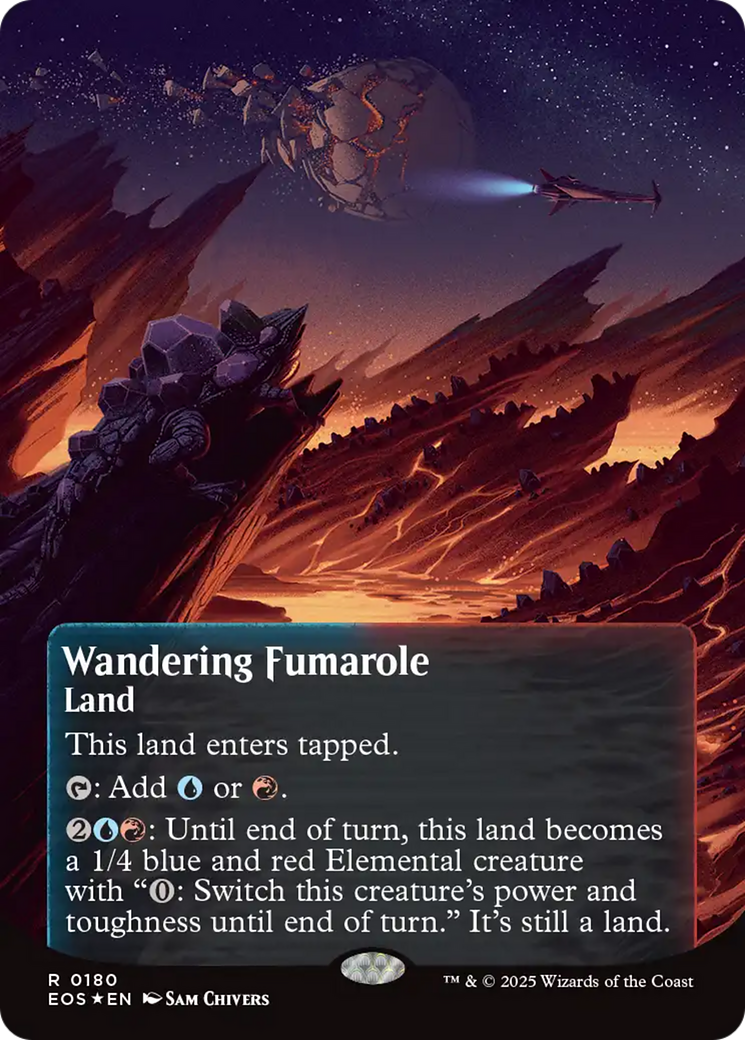{@@ EOC R} Wandering Fumarole (0180) (Poster) (Galaxy Foil) [Edge of Eternities: Stellar Sights][EOS 180]