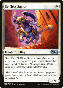 {C} Selfless Savior [Core Set 2021][M21 036]