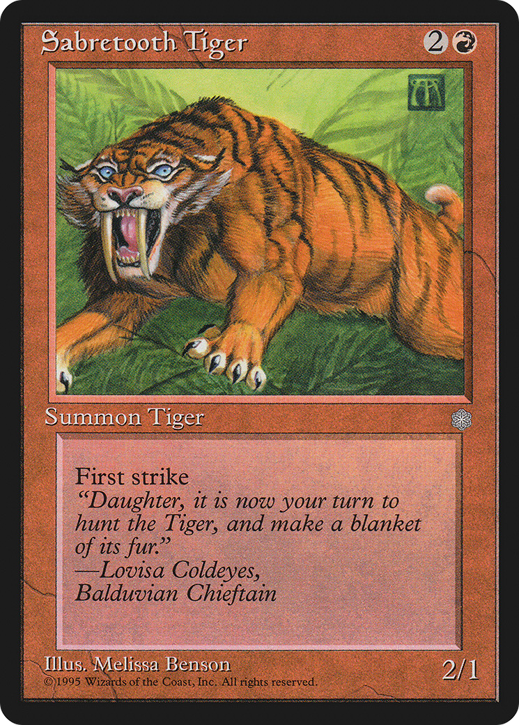 {C} Sabretooth Tiger [Ice Age][ICE 215] - Misty Mountain Games