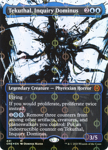 {R} Tekuthal, Inquiry Dominus (Borderless Ichor Step-and-Compleat Foil) [Phyrexia: All Will Be One][ONE 431]