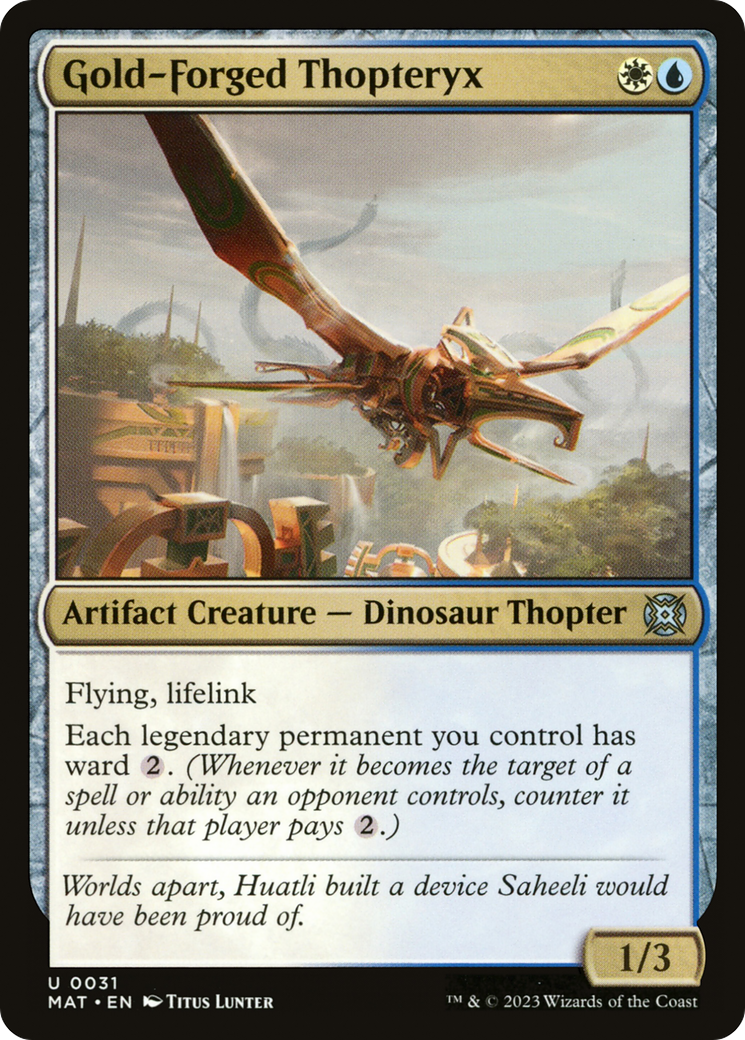 {C} Gold-Forged Thopteryx [March of the Machine: The Aftermath][MAT 031]