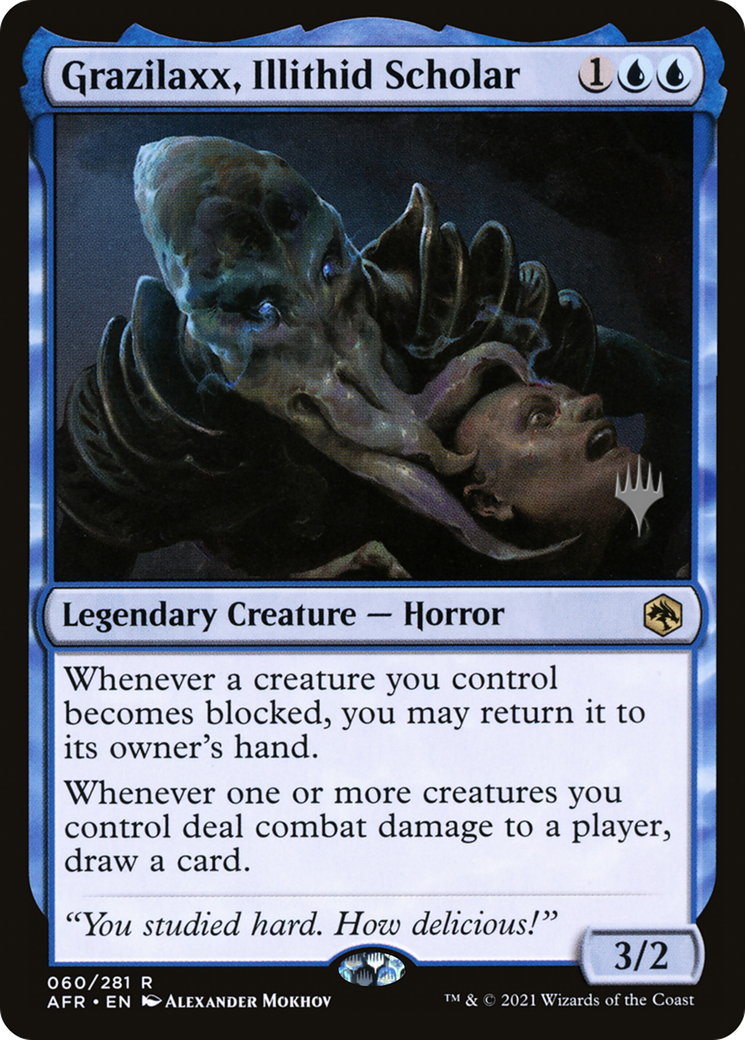{R} Grazilaxx, Illithid Scholar (Promo Pack) [Dungeons & Dragons: Adventures in the Forgotten Realms Promos][PP AFR 060]