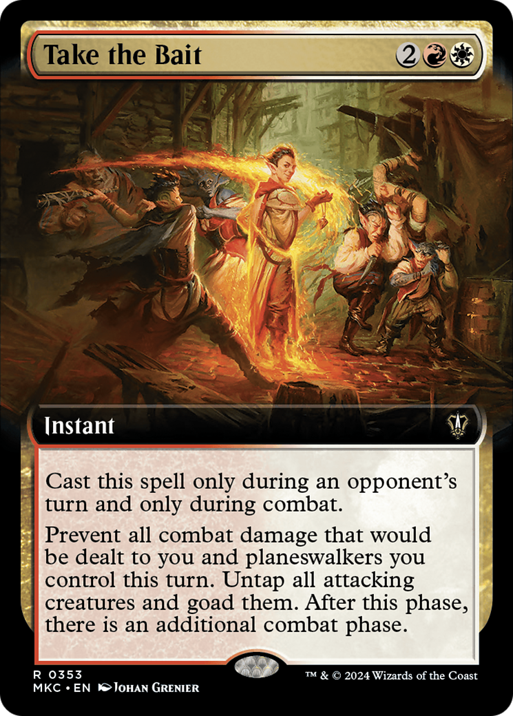 {R} Take the Bait (Extended Art) [Murders at Karlov Manor Commander][MKC 353]
