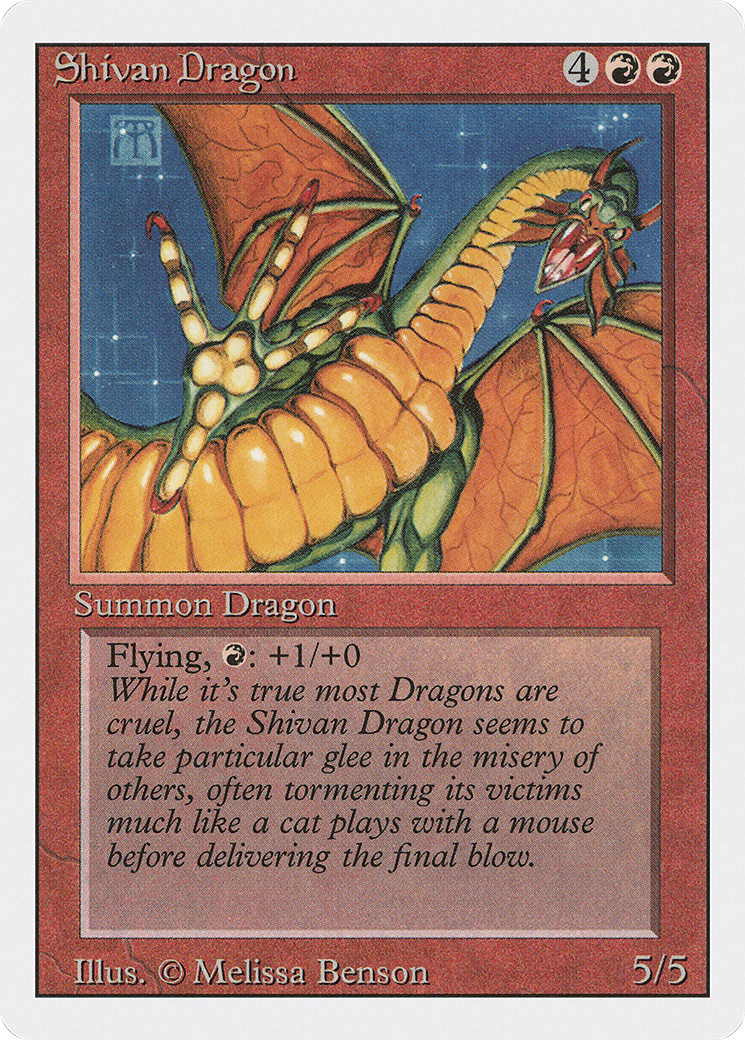 {R} Shivan Dragon [Revised Edition][3ED 177] - Misty Mountain Games