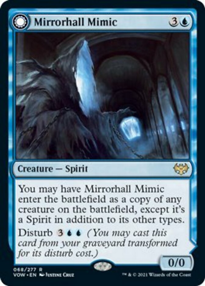 {R} Mirrorhall Mimic // Ghastly Mimicry [Innistrad: Crimson Vow][VOW 068]