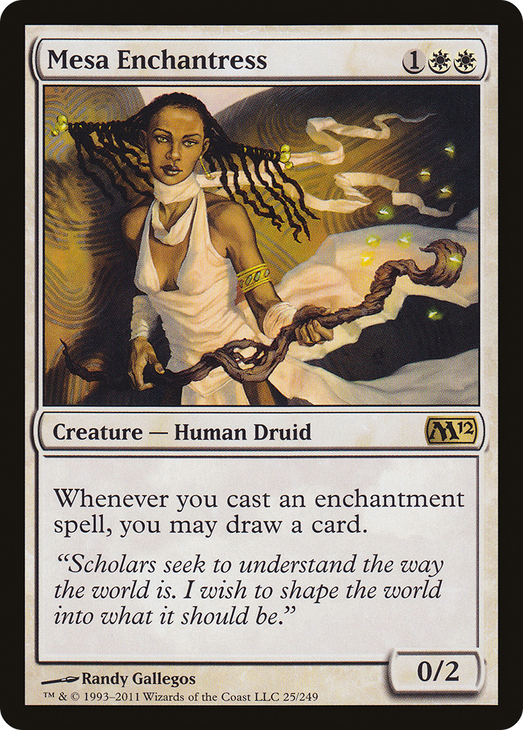 {R} Mesa Enchantress [Magic 2012][M12 025]