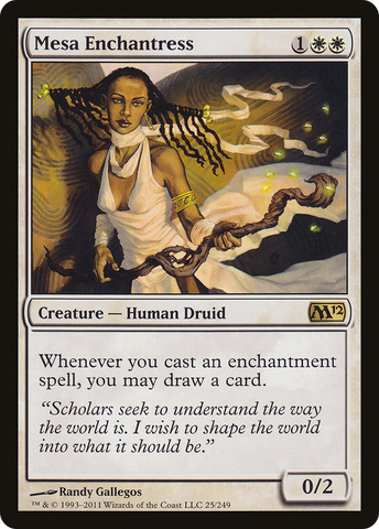 {R} Mesa Enchantress [Magic 2012][M12 025]
