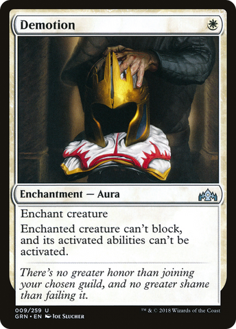 {C} Demotion [Guilds of Ravnica][GRN 009]