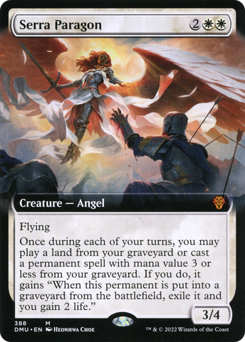{R} Serra Paragon (Extended Art) [Dominaria United][DMU 388]