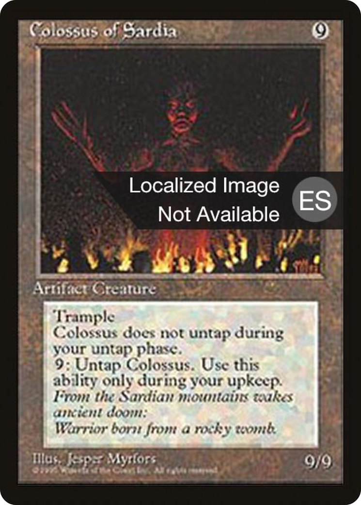 {F} Colossus of Sardia [Fourth Edition (Foreign Black Border)][FBB 4ED 308]