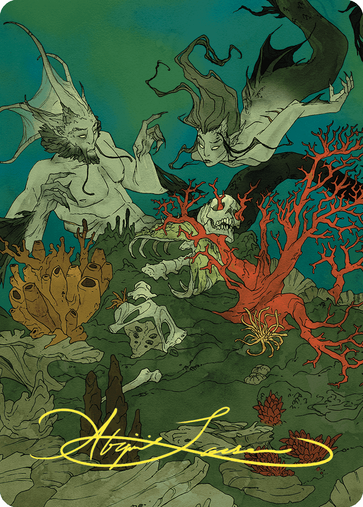 {A} Curiosity Art Card (Gold-Stamped Signature) [Wilds of Eldraine Art Series][GS AWOE 065]