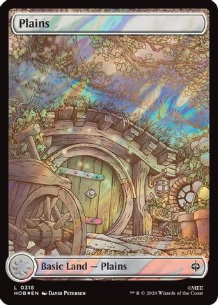 {@@MSC B} Plains (0318) (Surge Foil) (Foil) [The Hobbit] [HOB 318]