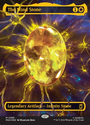The Mind Stone (Borderless) (Cosmic Foil) [MSH 385]  Foil