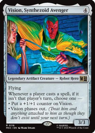 Vision, Synthezoid Avenger (Surge Foil) [MSC 119]  Foil