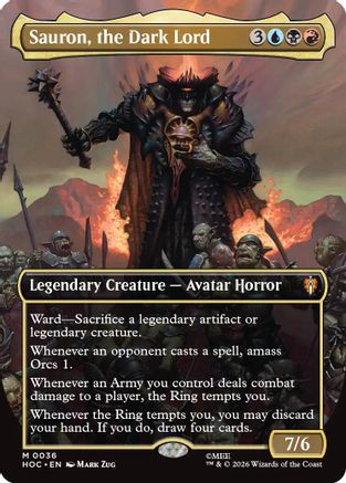 {@@MSC R} Sauron, the Dark Lord (Borderless) [The Hobbit] [HOC 036]