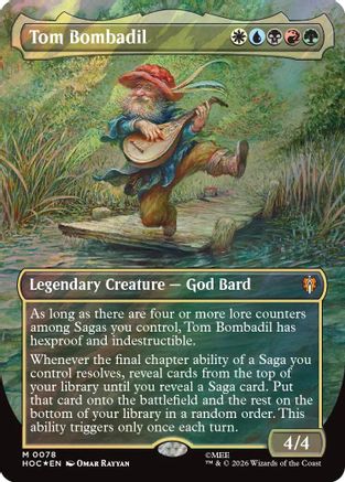 {@@MSC R} Tom Bombadil (Borderless) (Surge Foil) (Foil) [The Hobbit] [HOC 078]