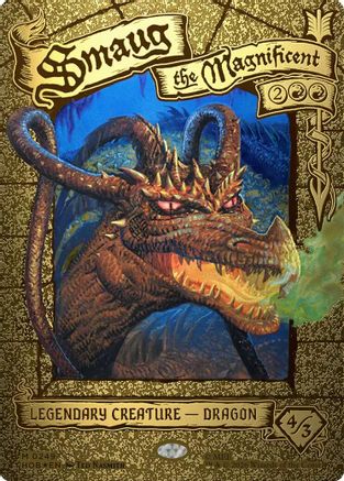 {@@MSC R} Smaug the Magnificent (Borderless) (Foil) [The Hobbit] [HOB 249]