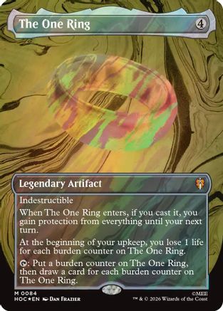 {@@MSC R} The One Ring (Borderless) (Surge Foil) (Foil) [The Hobbit] [HOC 084]
