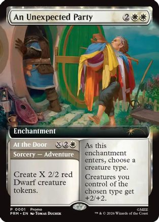 {@@MSC R} An Unexpected Party (Extended Art) (Promo) (Foil) [Promo Pack The Hobbit] [PRM 001]