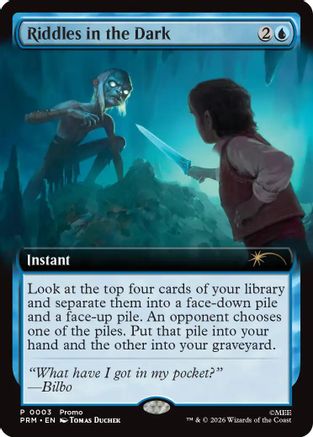 {@@MSC R} Riddles in the Dark (Extended Art) (Promo) (Foil) [Promo Pack The Hobbit] [PRM 003]