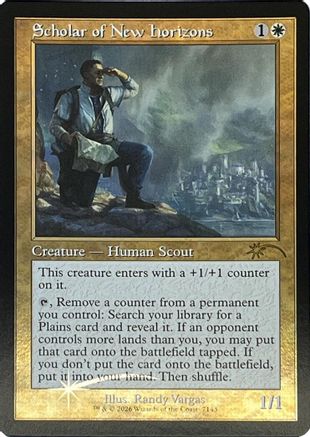 Scholar of New Horizons (Retro Frame) [SLD 7143]  Foil