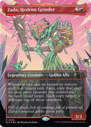 {R} Thick Stock - Zada, Hedron Grinder (Display Commander) (Foil) [Secret Lair Drop Series] [SLD 2423]