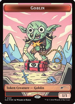 {C} Goblin Token (2421) (Foil) [Secret Lair Drop Series] [SLD 2421]