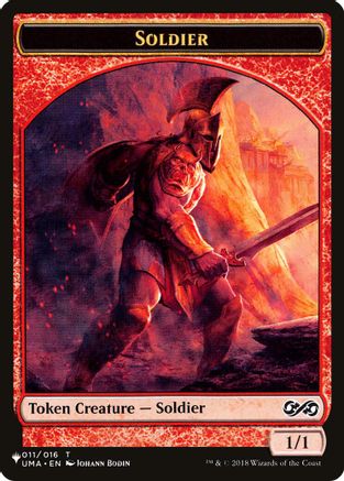 {@@LIST} Soldier (UMA) // Kobolds of Kher Keep (MKC) Double-sided Token [LIST 11 // 12]