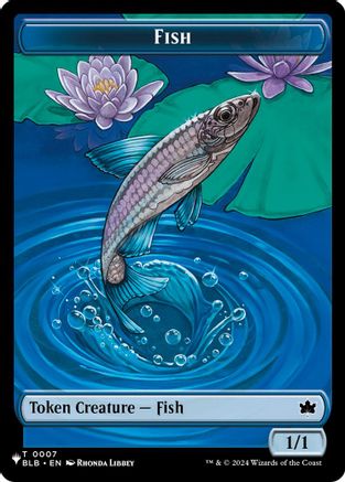 {@@LIST} Fish (BLB) // Kobolds of Kher Keep (MKC) Double-sided Token [LIST 7 // 12]
