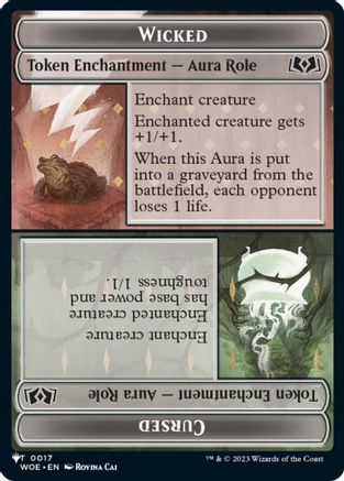 {@@LIST} Wicked Role / Cursed Role (WOE) // Treasure (MH3) Double-sided Token [LIST 17 // 7]