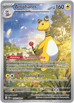 [PKM] Ampharos - 090/086 [ME04: Chaos Rising] Holofoil