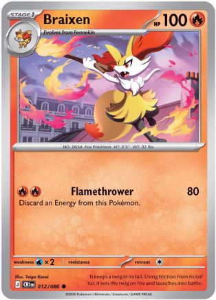 Braixen - 12/086 [ME04: Chaos Rising]