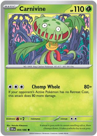 Carnivine - 4/086 [ME04: Chaos Rising] Reverse Holofoil