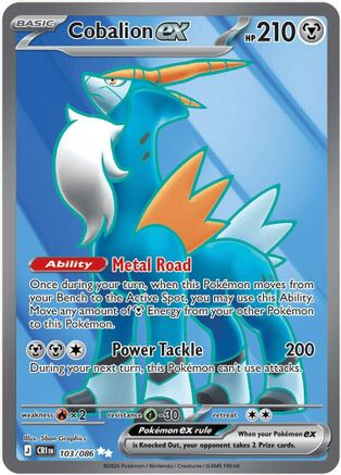 Cobalion ex - 103/086 [ME04: Chaos Rising] Holofoil