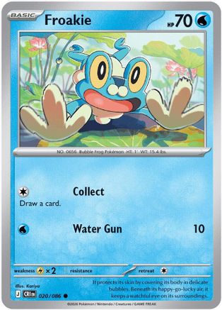 Froakie - 020/086 [ME04: Chaos Rising] Reverse Holofoil