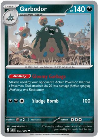Garbodor - 57/086 [ME04: Chaos Rising] Reverse Holofoil