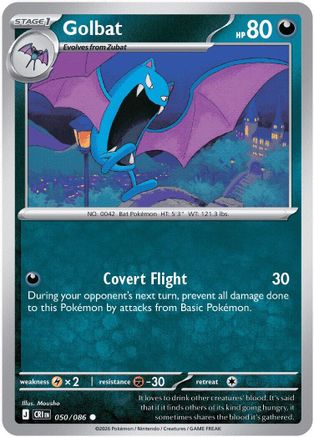 Golbat - 50/086 [ME04: Chaos Rising] Reverse Holofoil