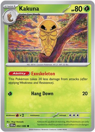 [PKM] Kakuna - 2/086 [ME04: Chaos Rising] Reverse Holofoil