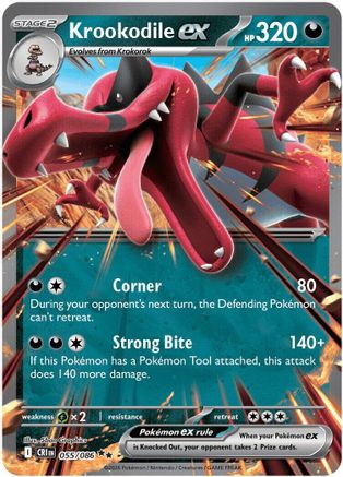 Krookodile ex - 55/086 [ME04: Chaos Rising] Holofoil