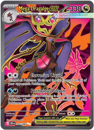Mega Dragalge ex - 104/086 [ME04: Chaos Rising] Holofoil