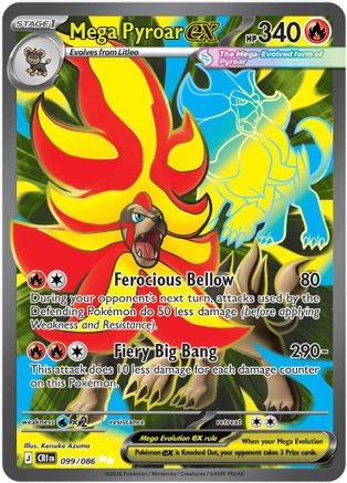 Mega Pyroar ex - 099/086 [ME04: Chaos Rising] Holofoil
