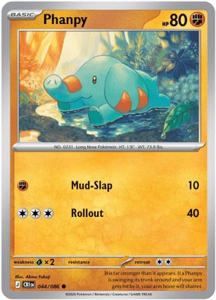 Phanpy - 44/086 [ME04: Chaos Rising] Reverse Holofoil
