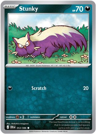Stunky - 53/086 [ME04: Chaos Rising] Reverse Holofoil