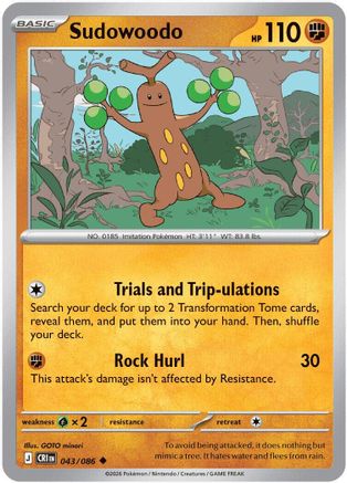Sudowoodo - 43/086 [ME04: Chaos Rising]