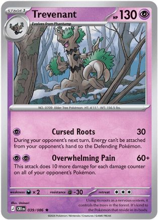 Trevenant - 39/086 [ME04: Chaos Rising] Reverse Holofoil